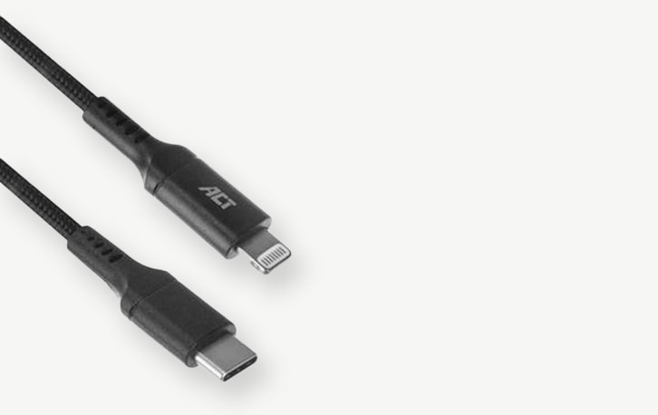 ACT Apple USB-C naar Lightning kabel 1m - AC3095