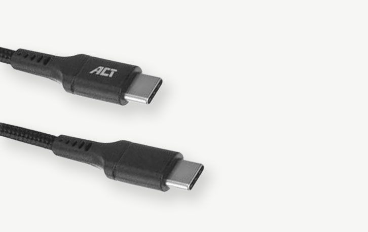 ACT USB-C naar USB-C kabel 1m - AC3096